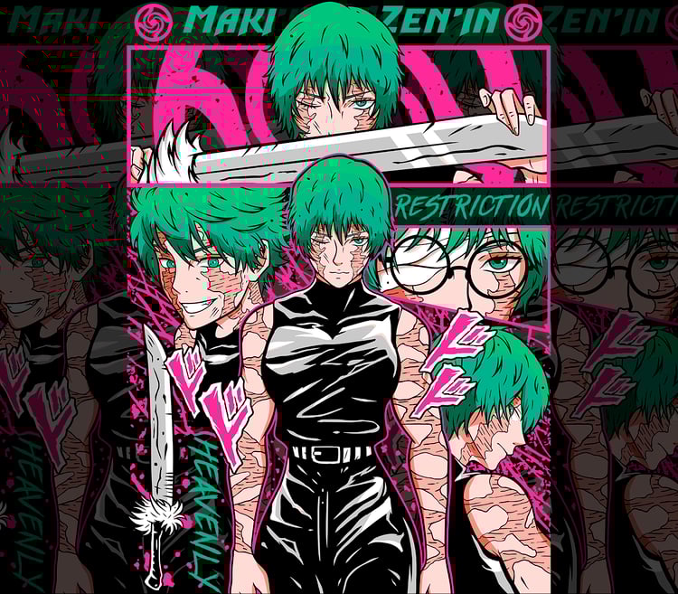 DESIGN ANIME Jujutsu Maki Zenin