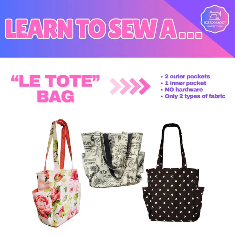 Digital | sewing | pattern | how to | PDF | download | How to Create the Le Tote