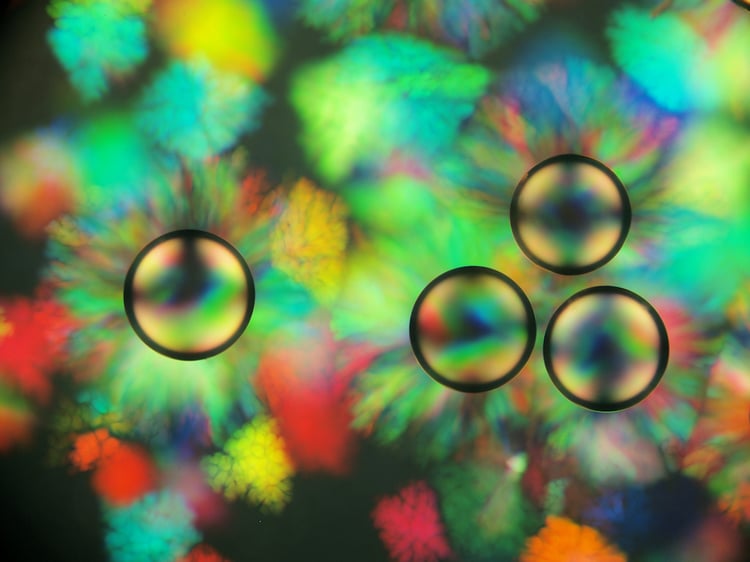 Abstract Science Art, Colloidal Crystallization