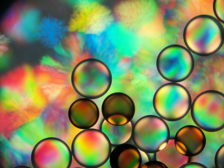 Abstract Science Art, Colloidal Crystallization