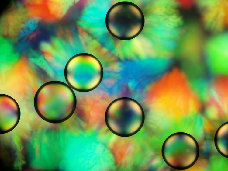 Abstract Science Art, Colloidal Crystallization