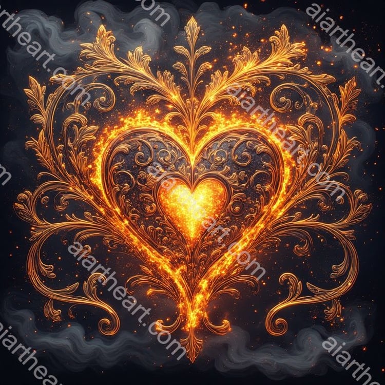 Divine fire heart