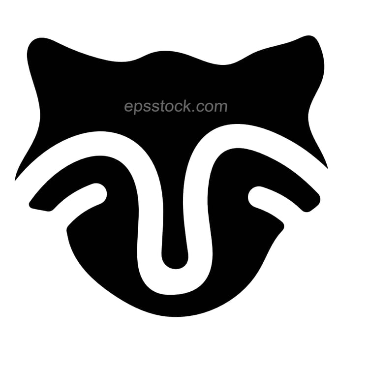Raccoon face logo