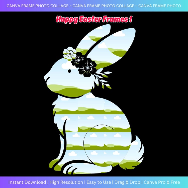 Canva Frame Photo Collage - Happy Easter Frames 1