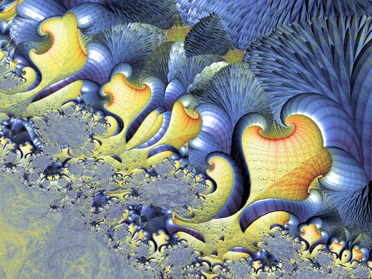 Abstract Digital Art, Software Generated 3D Fractal Art