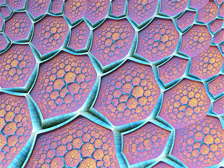 Abstract Digital Art, Software Generated 3D Fractal Art