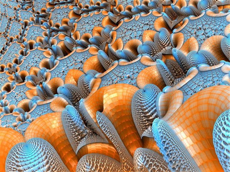 Abstract Digital Art, Software Generated 3D Fractal Art