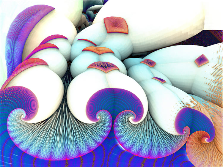 Mathematical Art, Software Generated 3D Fractal Art