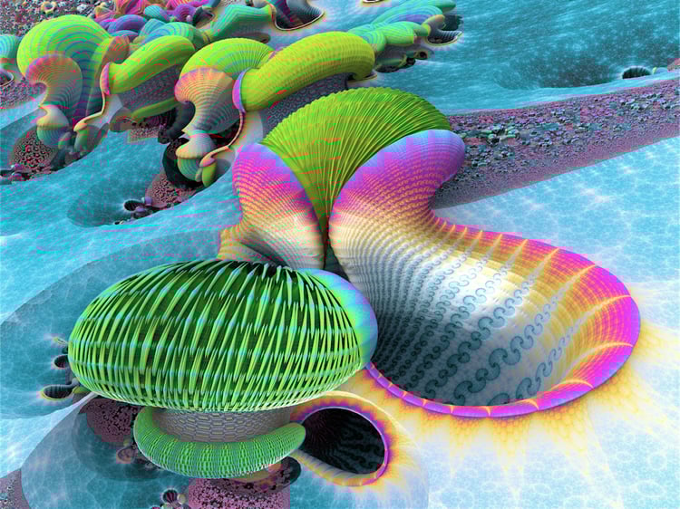 Mathematical Art, Software Generated 3D Fractal Art