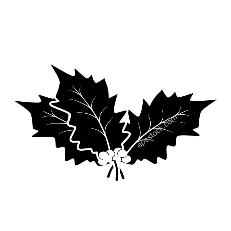 Holly leaf emblem