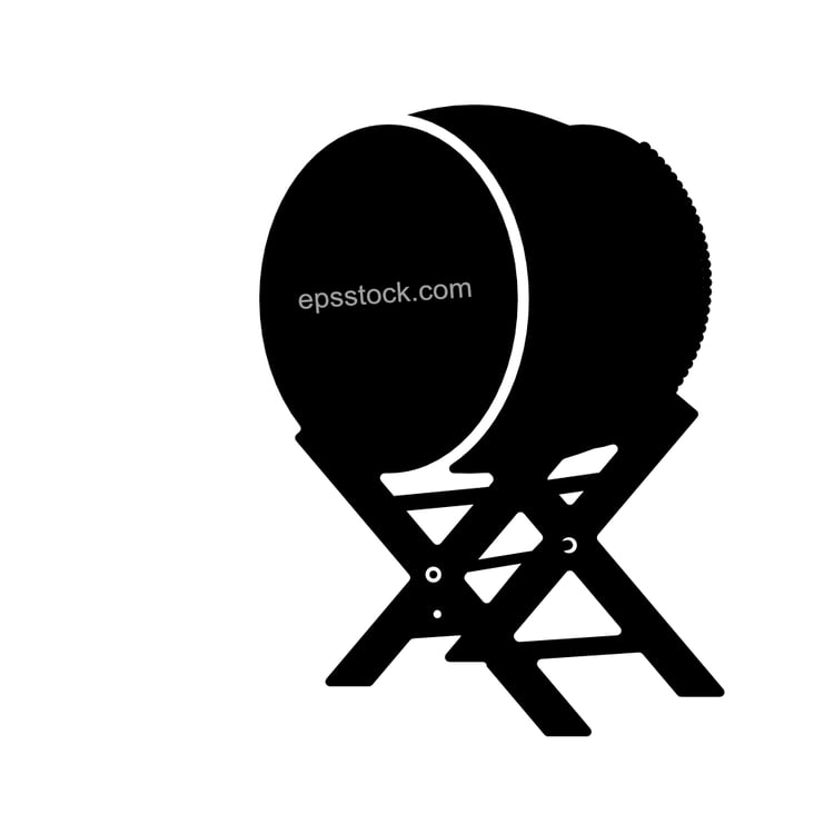 Japanese drum emblem