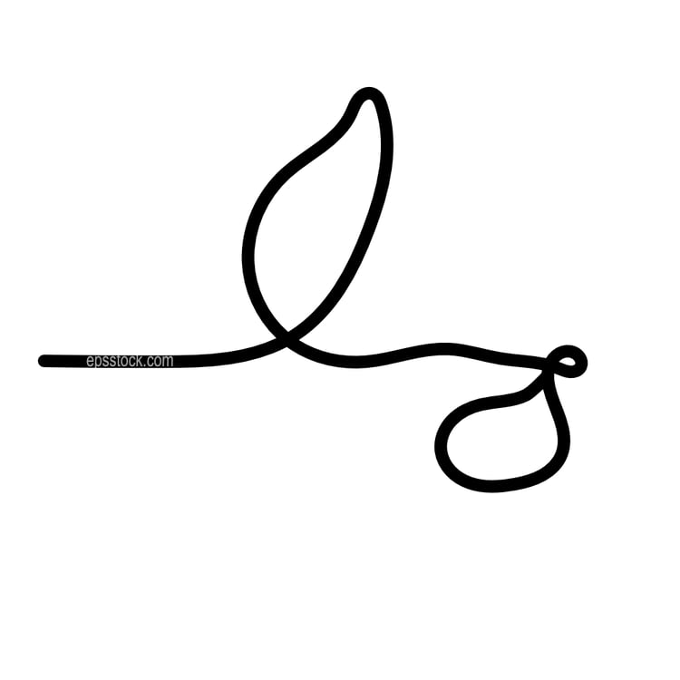 Stork logo with baby