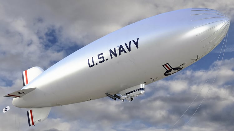 www.3dgtx.com - Animated Airship Blimp 7 - US Navy - Lowpoly PBR - Image 8