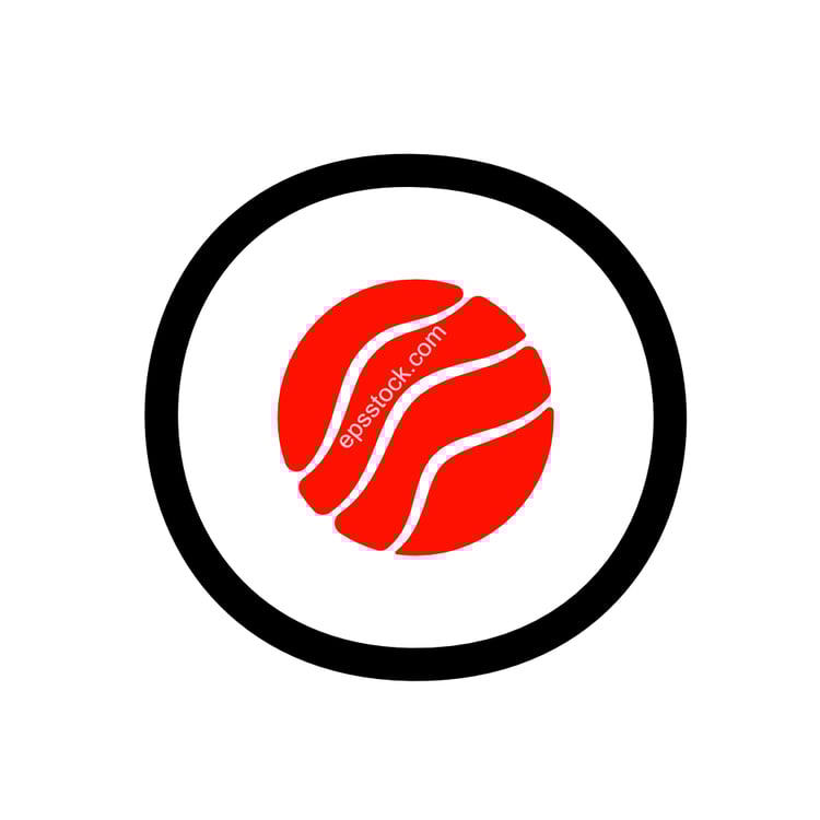 Japanese sushi emblem