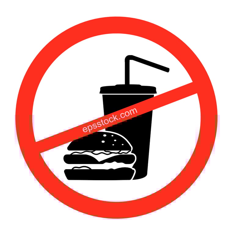 No eating sign