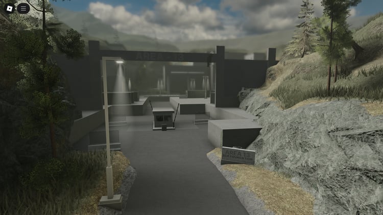 Roblox Area 13 SCP facility map