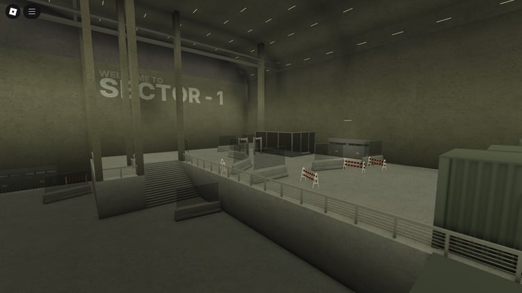 Large SCP containment base in Roblox