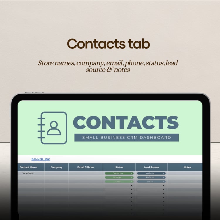 CRM dashboard for freelancers