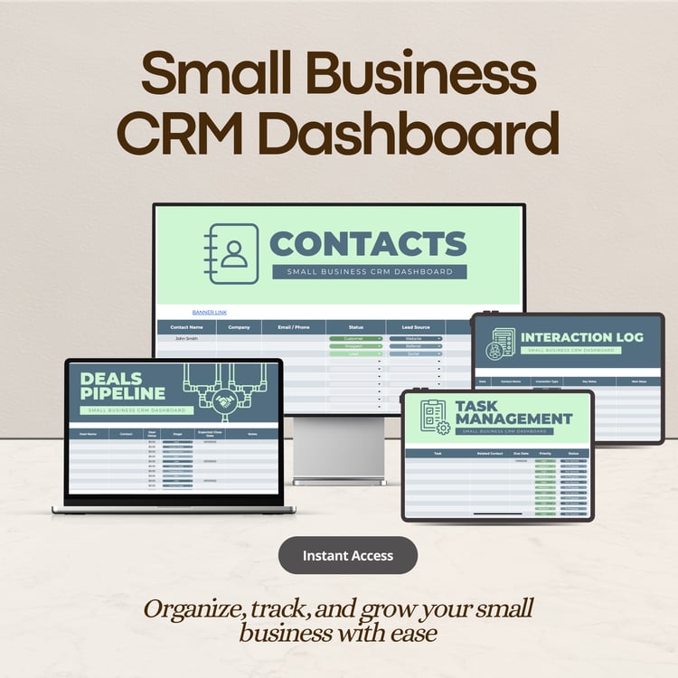 CRM dashboard for freelancers