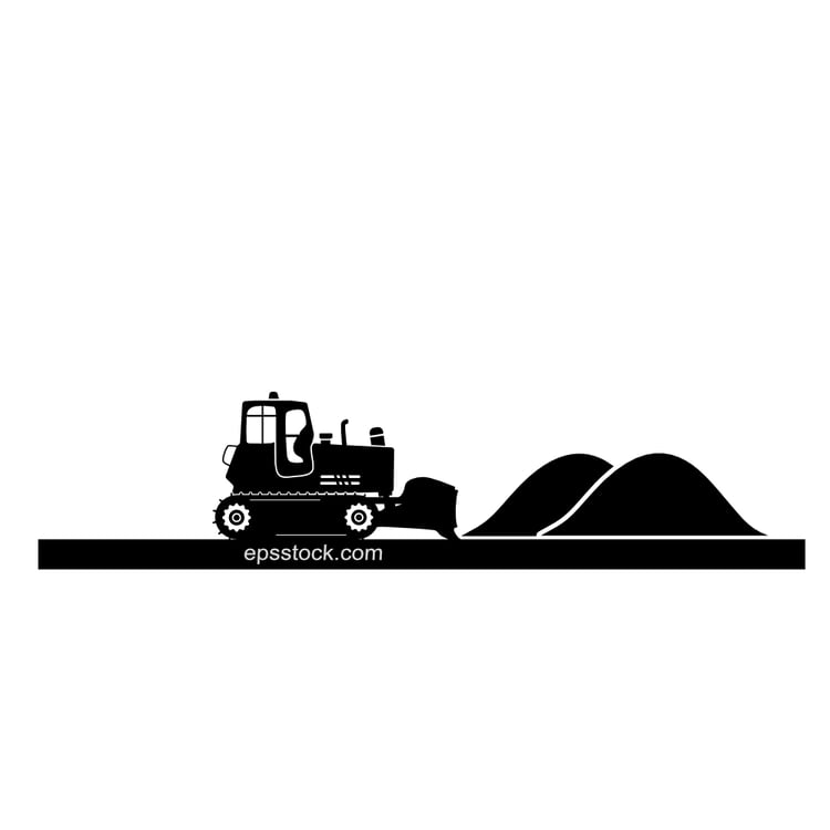 bulldozer leveling the ground