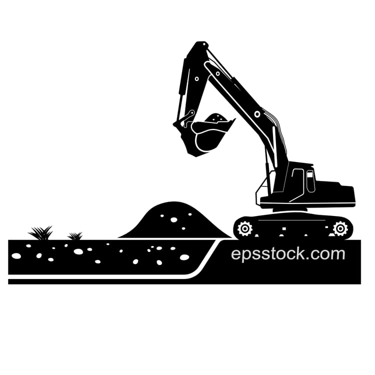 excavate a ditch with a controlled spin