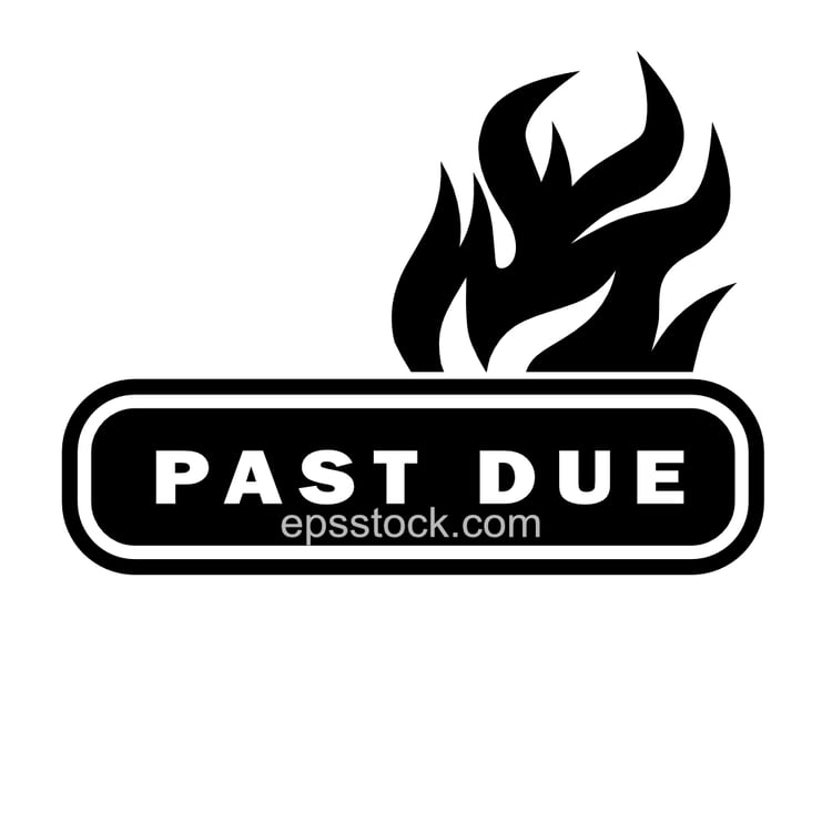 past due stamp