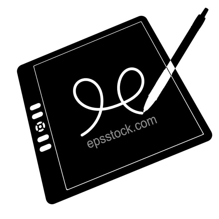 Graphic tablet emblem