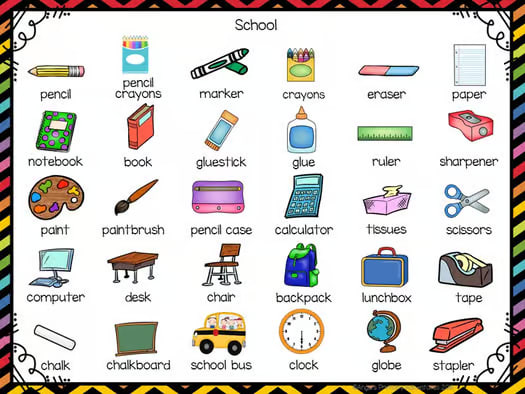 Back To School Vocabulary Games for Early Finishers