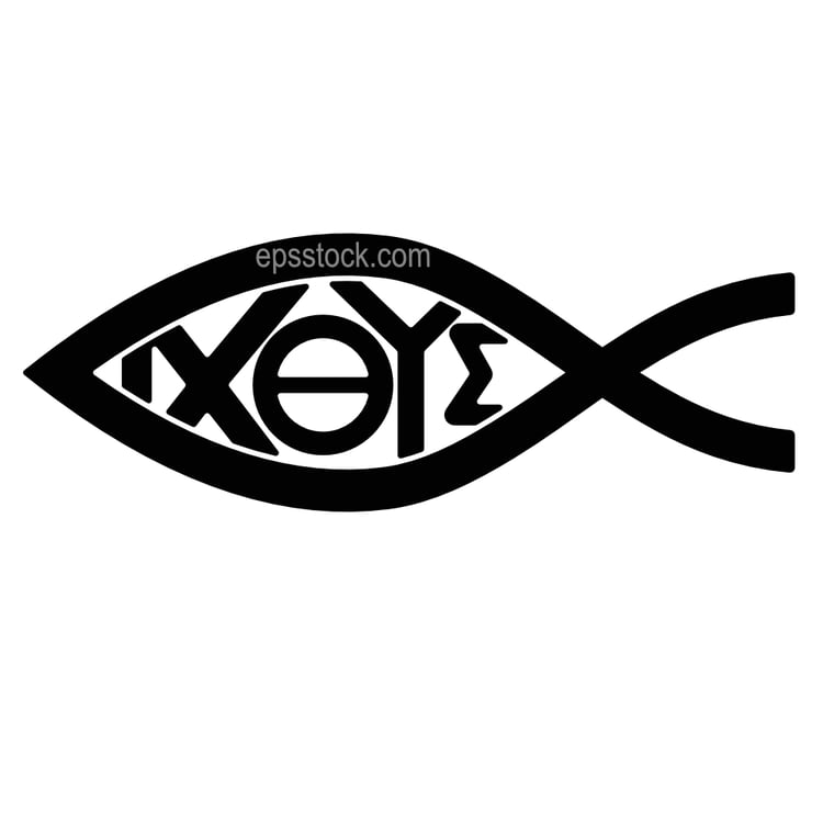 Ichthys Jesus Christian Fish Symbol
