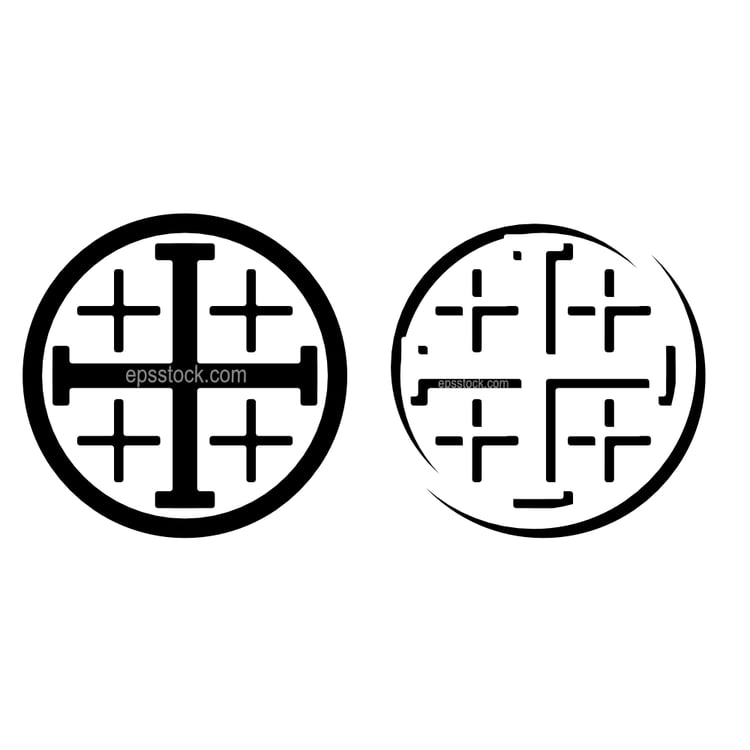 The Jerusalem Cross emblem