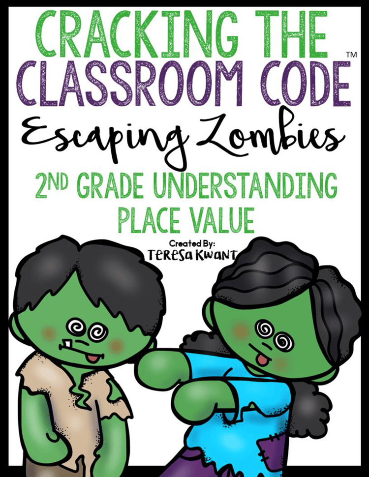 Halloween Escape Room 2nd Grade Math Place Value Cracking the Classroom Code™