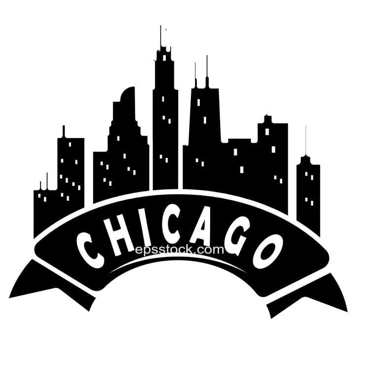 chicago skyline emblem