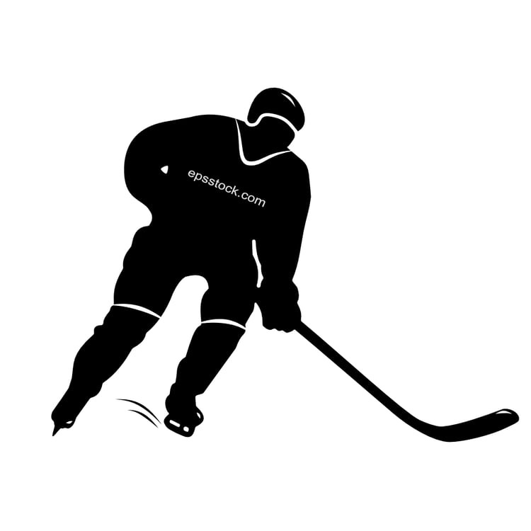 hockey player emblem