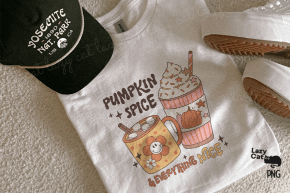 vintage autumn png files in solid and distressed versions for t-shirts and mugs