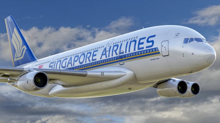 www.3dgtx.com - Animated Airbus A380-800 Airliner 6 - Singapore Airlines - Highpoly - Image 8