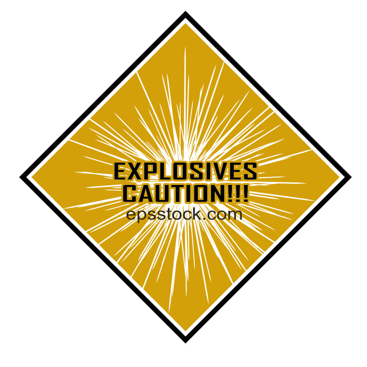 Explosive Materials Caution