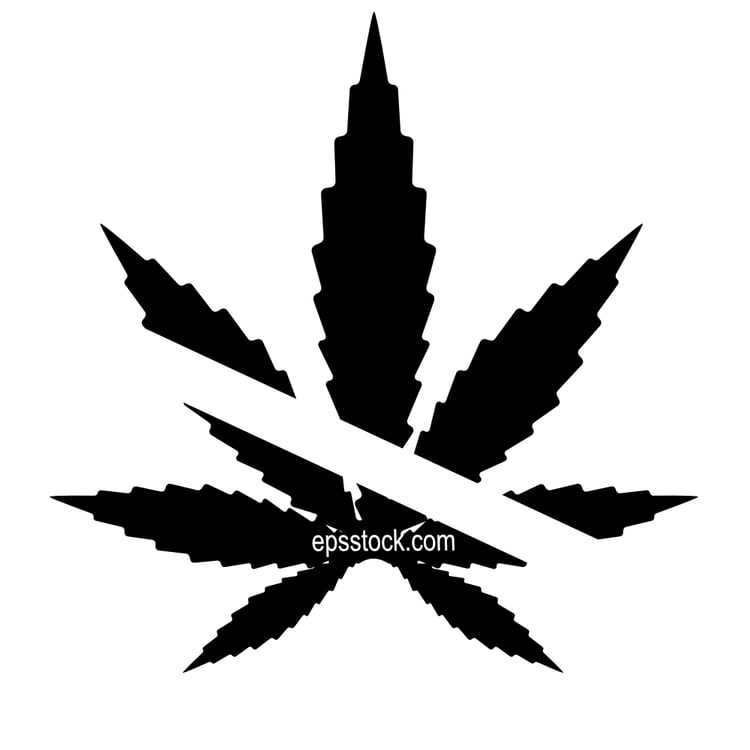 Cannabis Leaf No-Entry