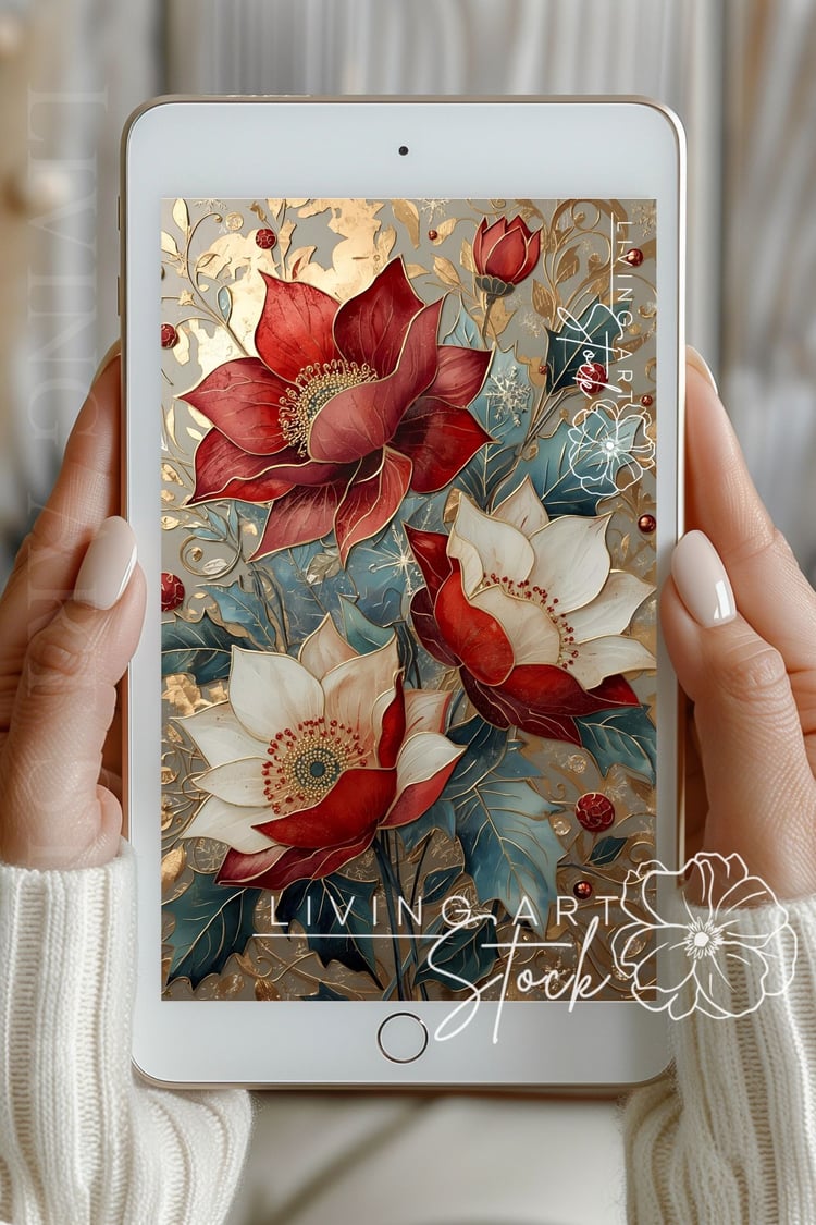 Christmas holiday wallpaper design