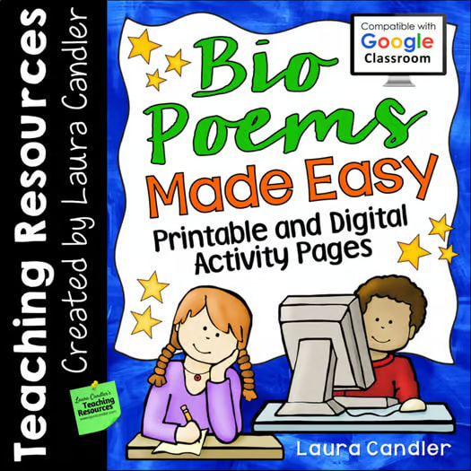 Bio Poems Made Easy - Printable and Digital