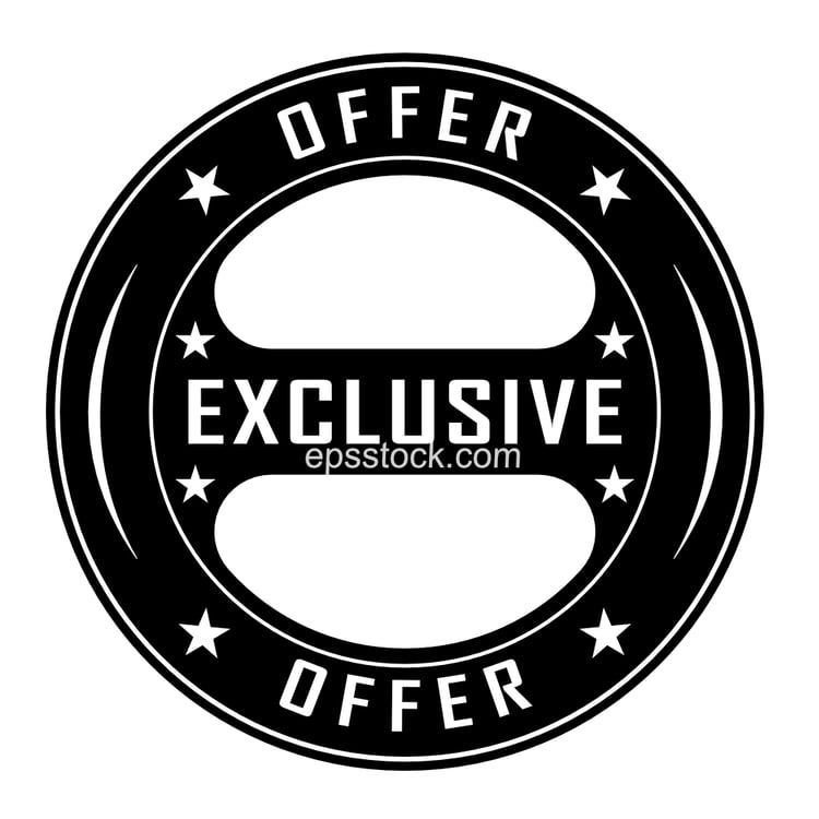exclusive offer stamp