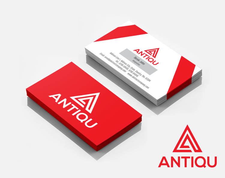 Free Antiqu A Letter Logo Design & Business Card Template for Startups