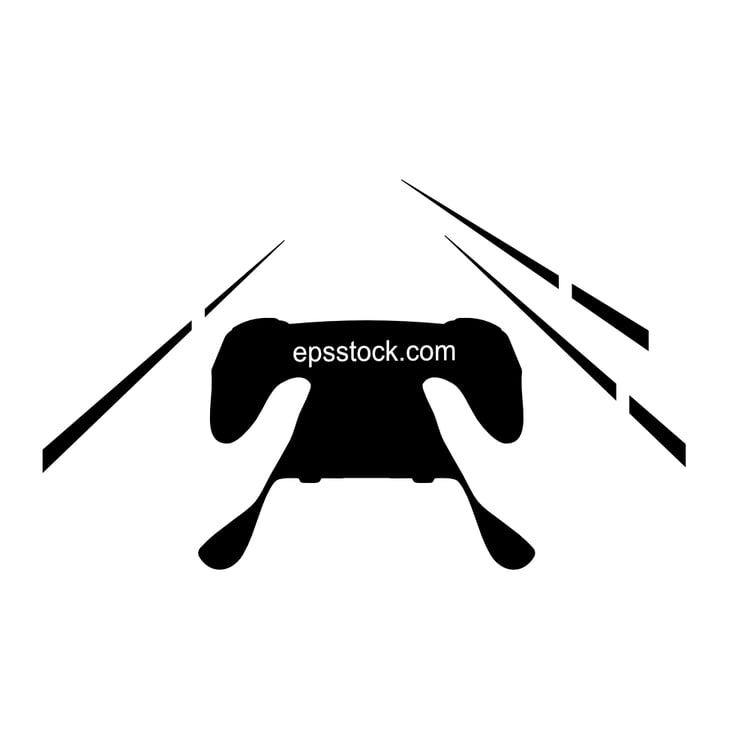 gaming joystick in hand