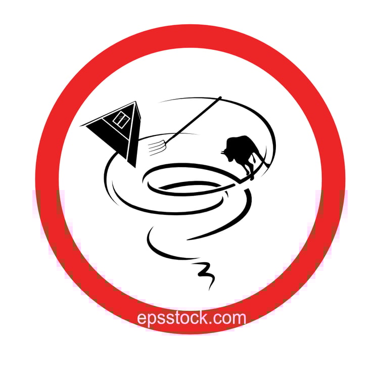 tornado warning sign