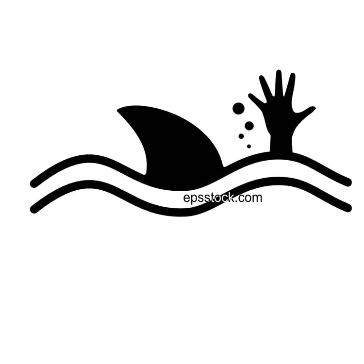 beware of sharks sign board