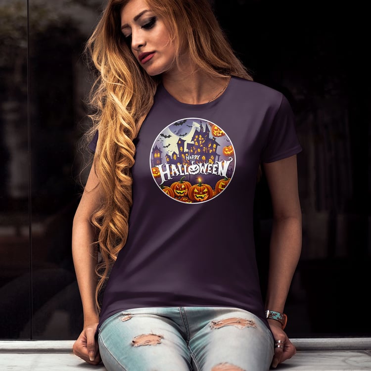 Two Halloween sticker designs — spooky digital art for t-shirts, mugs, and accessories, perfect for sublimation and festive DIY printing.