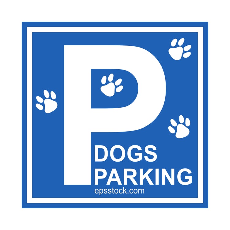 Dog Parking Sign