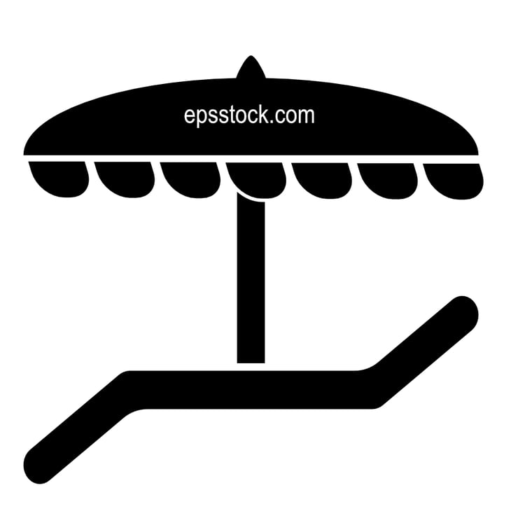 deck chair or beach chair sign