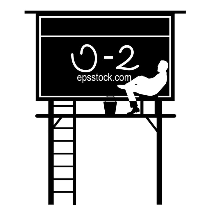 old scoreboard for  stadium