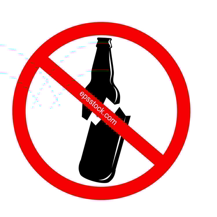 no glass or bottles allowed