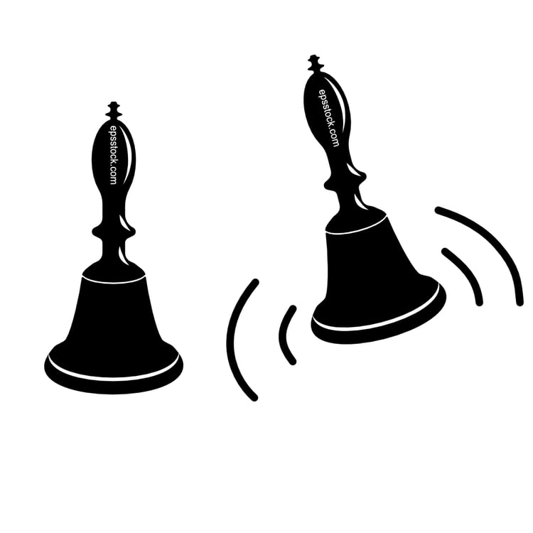 Old Vintage Hand School Bell